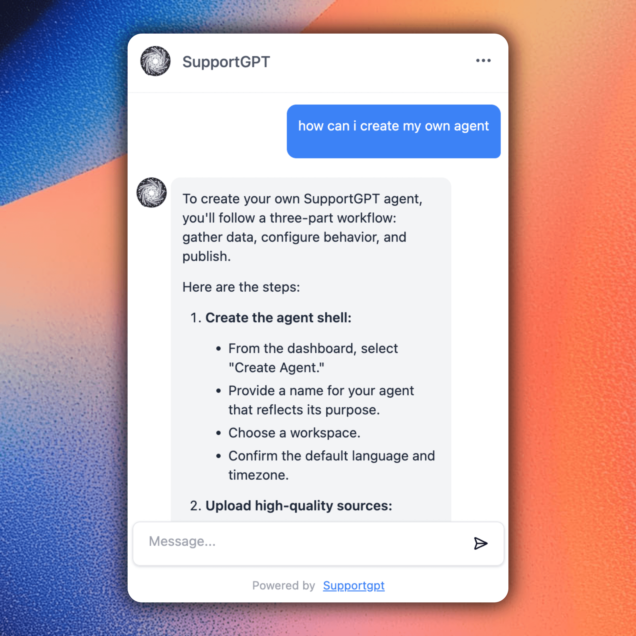 AI Support Agent Dashboard